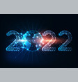 futuristic new year digital web banner template vector image vector image