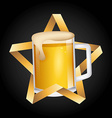 cold beer vector image
