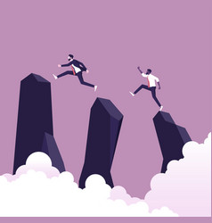 Way to success - business concept Royalty Free Vector Image