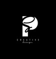 white and black letters ps logo with a minimalist vector image