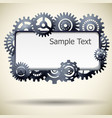 industrial realistic frame vector image