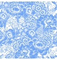 hand drawn floral pattern vector image