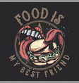 t-shirt or poster design vector image vector image