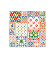 tile decoration with tiled vector image