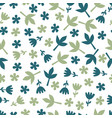 abstract seamless floral pattern vector image