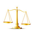 golden scales antique measuring device beam vector image