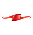 red sticker on white background vector image vector image