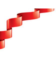 red sticker on white background vector image vector image