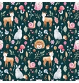 watercolor baby pattern vector image vector image