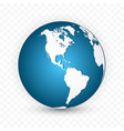 earth globe world map set planet with continents vector image