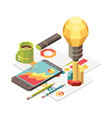 business idea construction composition vector image
