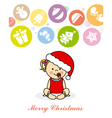 christmas card vector image