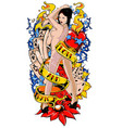 love and hate vector image vector image