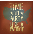 american patriotic poster vector image vector image