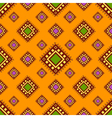 tribal orange seamless pattern vector image