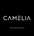 abstract luxury sans serif font vector image