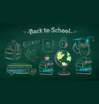 collection education items vector image