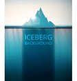 iceberg background vector image vector image