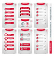 web button collection vector image vector image