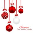 christmas balls vector image
