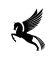 pegasus with wings isolated mythical animal vector image vector image