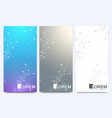 modern set of flyers geometric abstract vector image