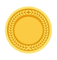 gold medal for the champion in first place vector image