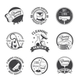 set of vintage logos labels and badges cleaning vector image vector image