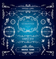 set of vintage decorations elementsflourishes vector image