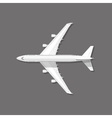 airplane top view vector image