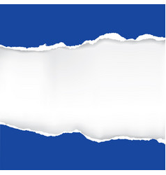 Dark blue ripped paper grunge background Vector Image