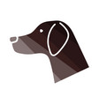 dog head icon vector image