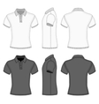 mens polo shirt and t-shirt design templates vector image vector image