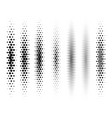 abstract halftone gradient set isolated on white vector image vector image