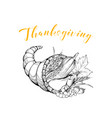 basket with vegetables hand drawn vector image vector image
