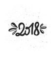 new year 2018 lettering vector image vector image