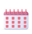 calendar assignment icon planning concept vector image vector image