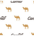 camel pattern seamless background vector image