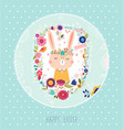 cute bunny vector image vector image
