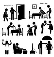 gentleman courteous man boyfriend husband stick vector image vector image