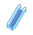 metro escalator isometric composition vector image vector image