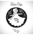 virgo zodiac sign of horoscope circle emblem vector image