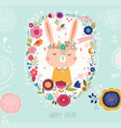 cute bunny vector image vector image