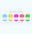 modern infographic template 5 opotions or steps vector image vector image