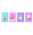 magic items realistic poster set vector image