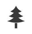 pine tree merry christmas icon set solid design vector image vector image