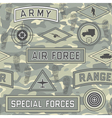 seamless military pattern 08 vector image vector image