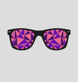 sunglasses with polygons abstract geometric vector image vector image