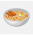 Udon noodles icon cartoon style Royalty Free Vector Image