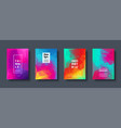 triangle polygonal abstract background colorful vector image vector image